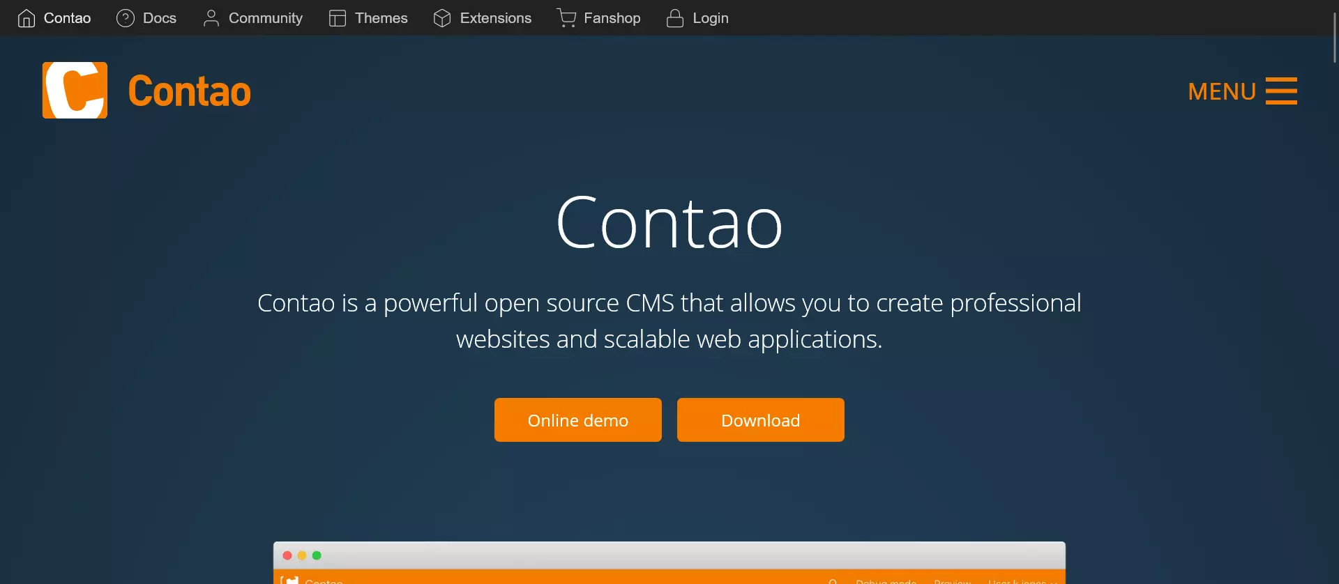 Official Contao website Official Contao website