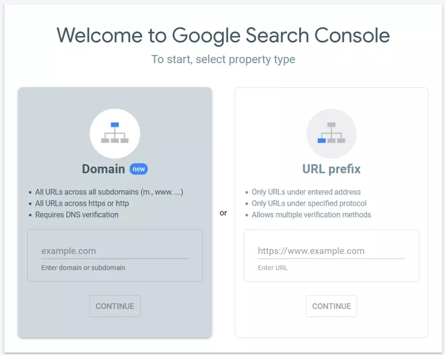 Sign-in page for Google Search Console Sign-in page for Google Search Console