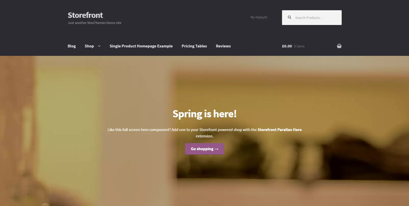 WordPress theme Storefront WordPress theme Storefront
